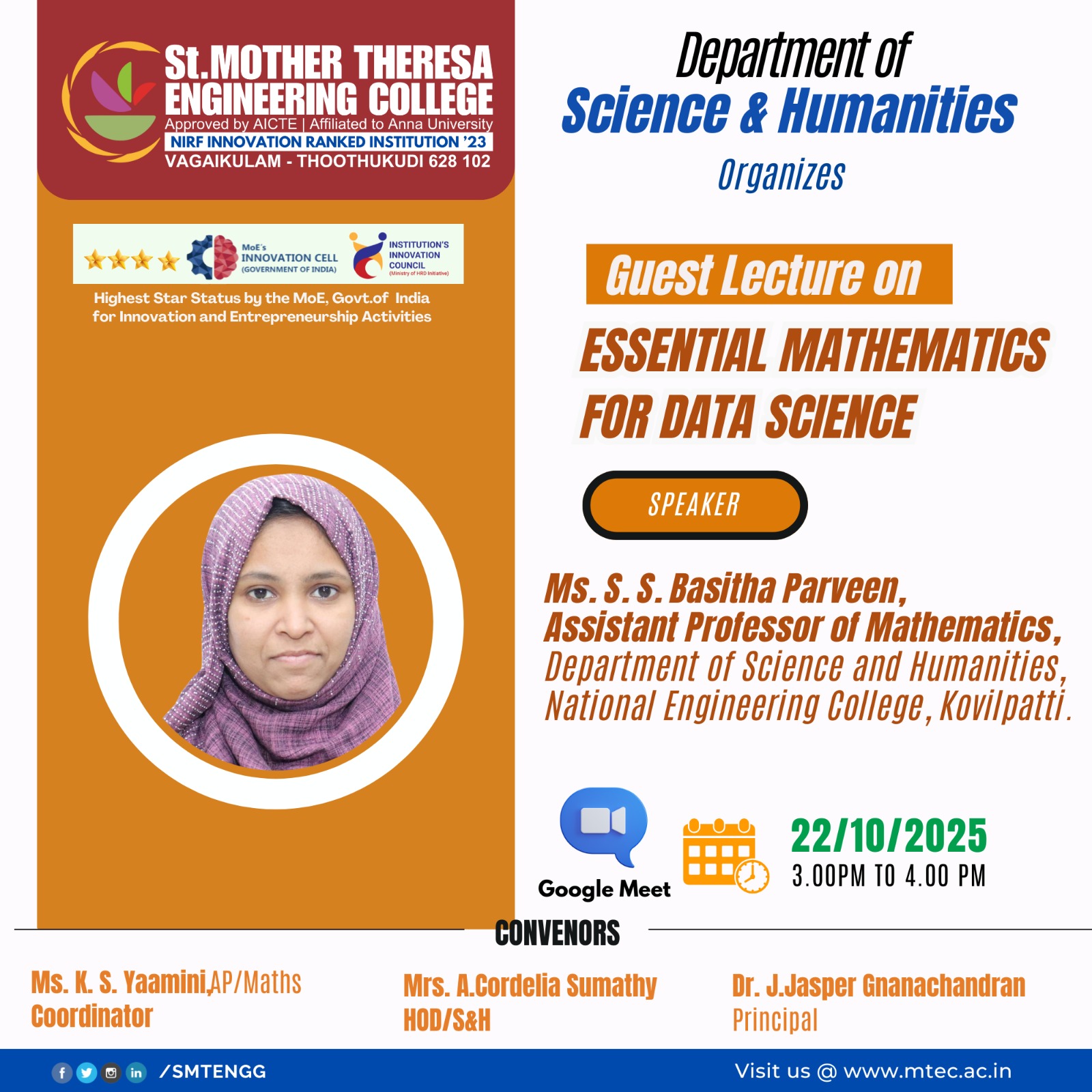 Guest Lecture on Essential Mathematics 